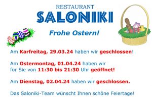 Clubrestaurant an Ostern